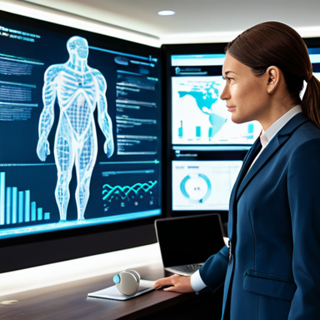 A professional and diverse legal expert, fully clothed in a modest business suit, stands confidently in a sleek, modern law office. The expert is interacting with an advanced holographic interface displaying complex legal data visualizations and AI-driven insights. Behind them, large digital screens show a secure, cloud-based document management system. The scene emphasizes innovation and efficiency. Perfect anatomy, correct proportions, natural pose, well-formed hands, proper finger count, natural body proportions. High-resolution, professional photography, soft lighting, vibrant color palette. Safe for work, appropriate content, fully clothed, professional dress, family-friendly.