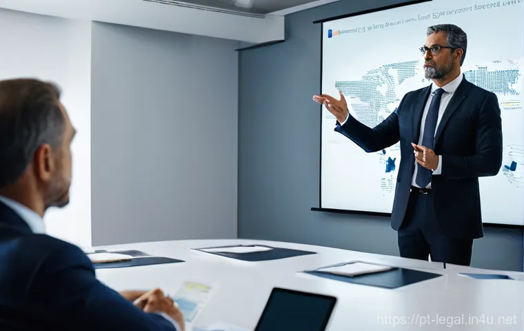 법률자문가 일일 업무 - **Prompt:** A focused legal professional, female, early 30s, wearing smart casual business attire, i...