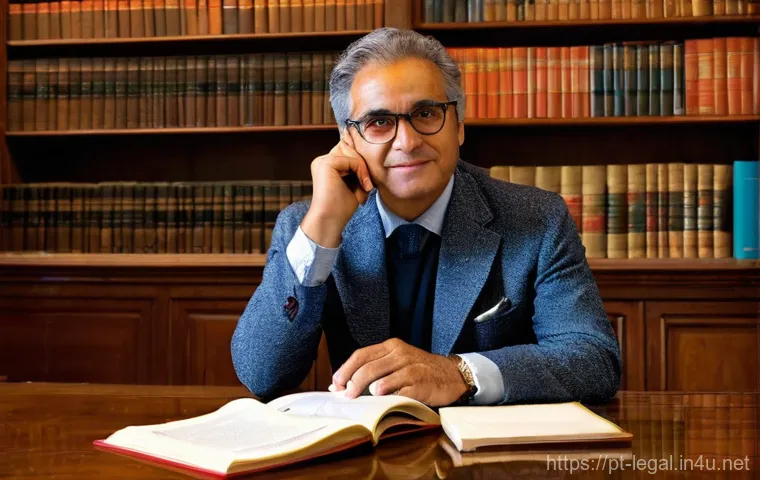 법률 자문가의 법적 서류 작성법 - **Prompt for "Digital Adaptation and AI in Legal Writing":**
    "A dynamic scene featuring three Po...