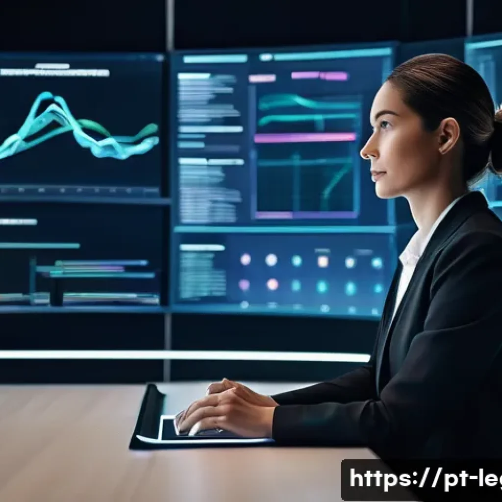 법률 자문가의 직무 책임 증대 방법 - **AI-Powered Legal Strategy Session:**
    A highly professional and diverse female legal consultant...