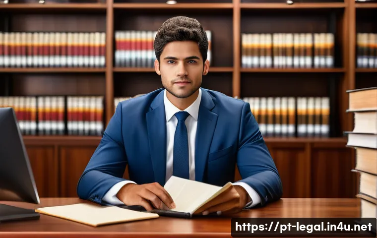 법률 자문가의 직무 스킬 분석 - A professional legal consultant in a modern Brazilian office, dressed in formal business attire with...